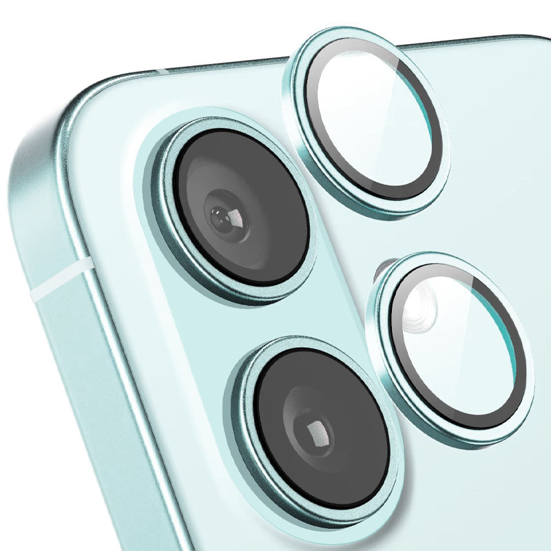 Защитное стекло Metal Classic на камеру (в упак.) для Apple iPhone 16 (6.1") / 16 Plus (6.7") Херсон - зображення 2