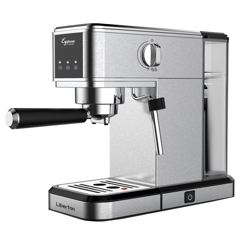 Кофеварка рожковая Liberton LCM-2207 1350 Вт серебристая Киев - изображение 2