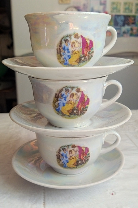 Кофейно-чайна пара чашка+блюдце вінтаж СРСР (110мл) Львів - зображення 1