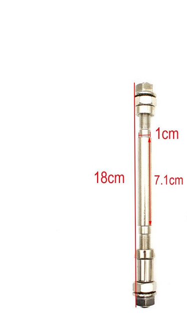 Велосипедная ось задней втулки 180мм на пром подшипниках 6200rs Харьков - изображение 1