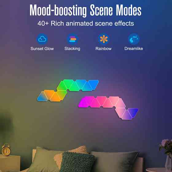 Настенный светильник Smart Triangular Quantum Light SAL-012B Bluetooth USB interface with app 10pcs Херсон