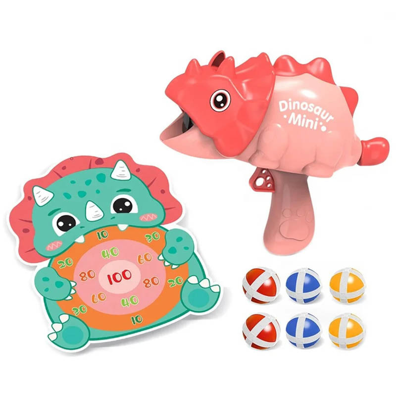 Интерактивная игра Dinosaur Athletics Gun на липучках + мишень Херсон - зображення 1