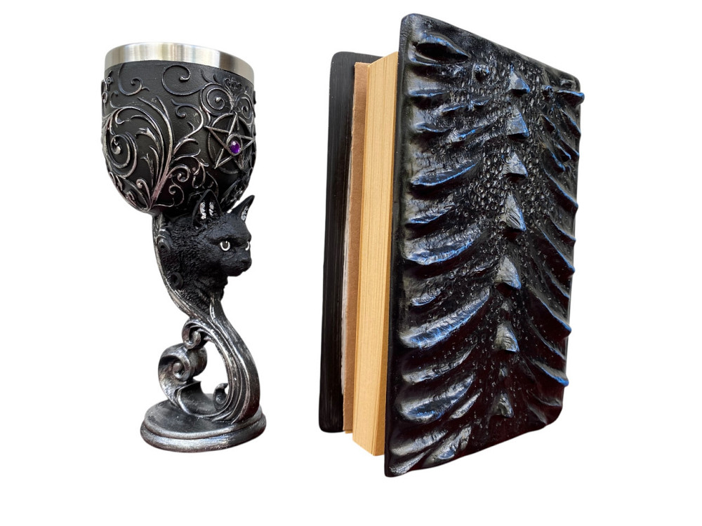 Подарочный набор Бокал 3D Кот и Блокнот 3D «Книга Теней и Глубин» Київ - зображення 2