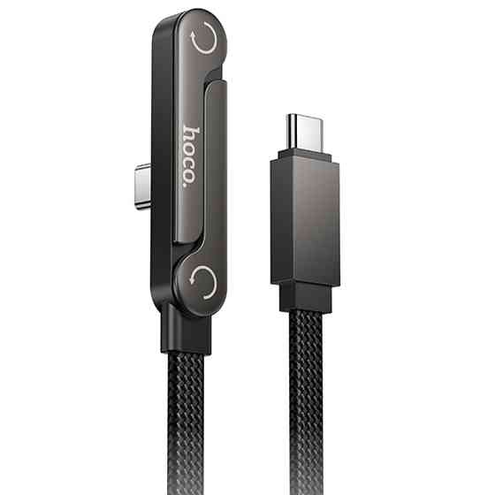 Уценка Дата кабель Hoco U150 Exquisite side plug and stand Type-C to Type-C 60W (1.2m) Херсон