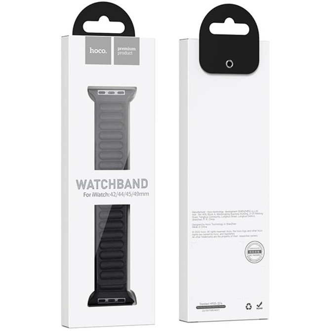 Ремешок Hoco WA23 Original series leather chain magnetic strap для Apple watch 38/40/41mm Херсон - зображення 2