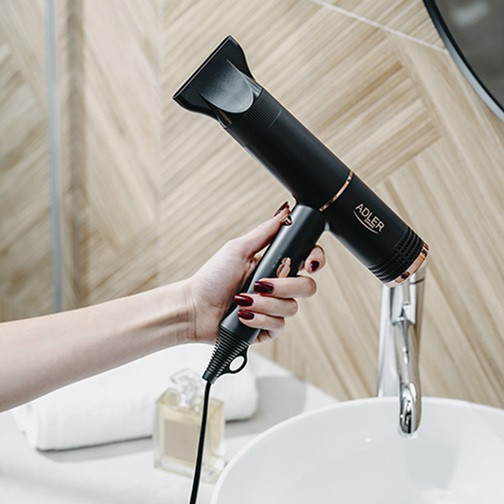 Фен для сушки волос Adler AD 2278 1400 Вт черный Київ - зображення 3