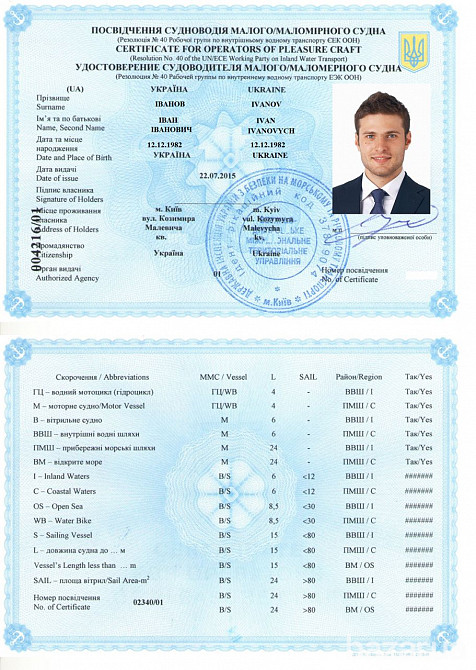 Регистрация плавсредств и получение прав на плавсредства. Киев - изображение 2