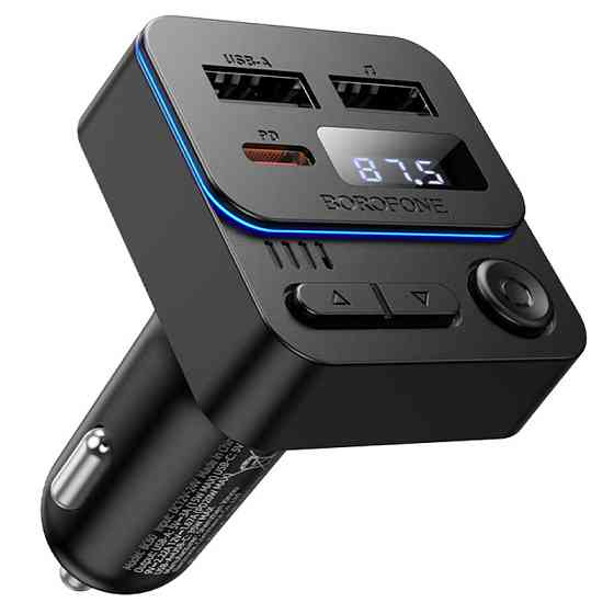 АЗУ FM модулятор Borofone BC60 Hero 35W (2USB-A/1C) Херсон