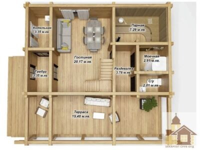 Купити зруб недорого для постійного проживання Одеса - зображення 1