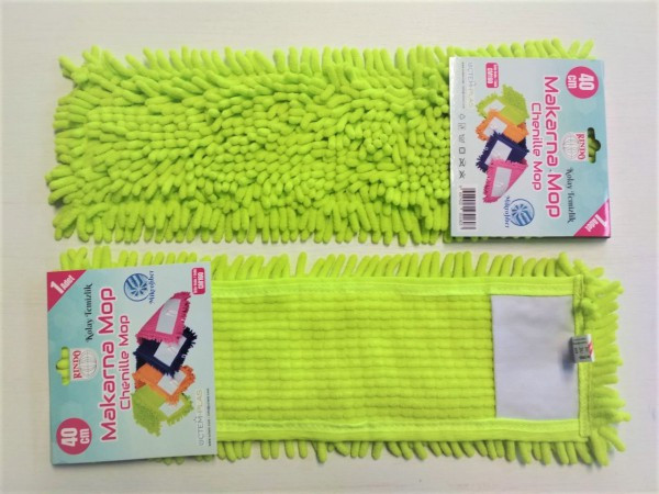 Сменная насадка МОП из микрофибры шиньон "Chenille", салатовый, (1000 пальцев) 40 см Київ - зображення 1