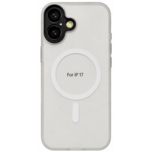 Чохол DM with MagSafe для Apple iPhone 17 Clear Black Харків - зображення 2