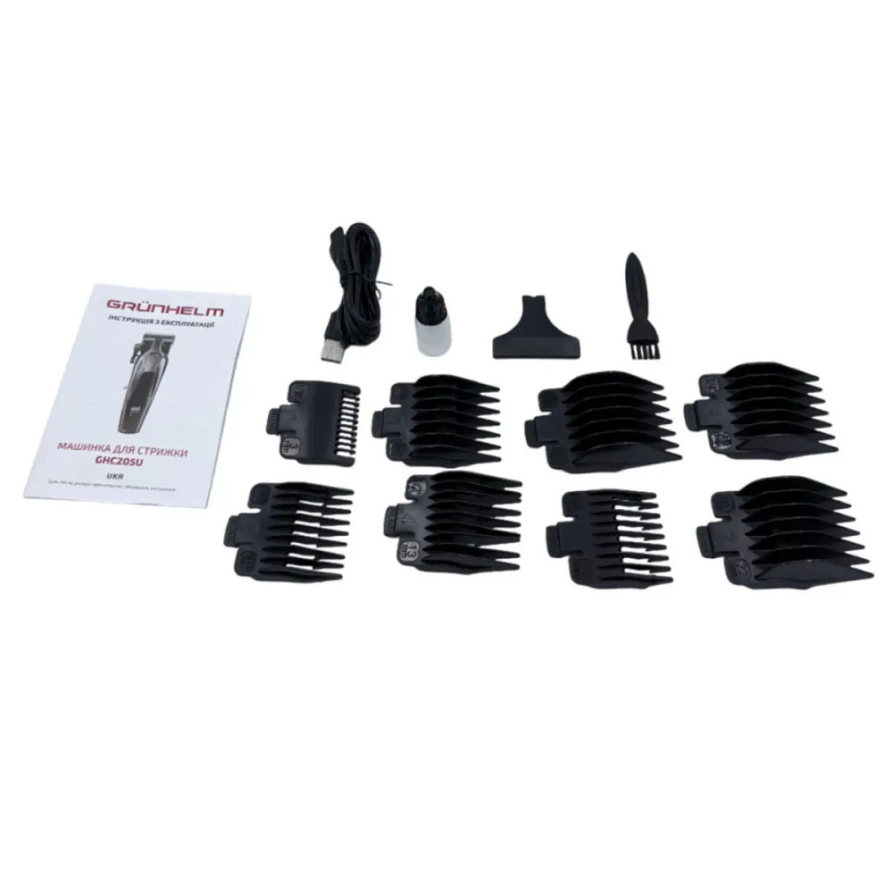 Машинка для стрижки волос Grunhelm GHC205U 5 Вт черная Киев - изображение 6