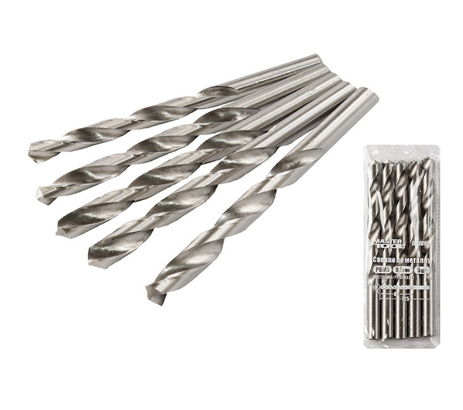 Сверло для металла MASTERTOOL HSS 9.5х125 мм WHITE 10-1095 Харьков - изображение 1
