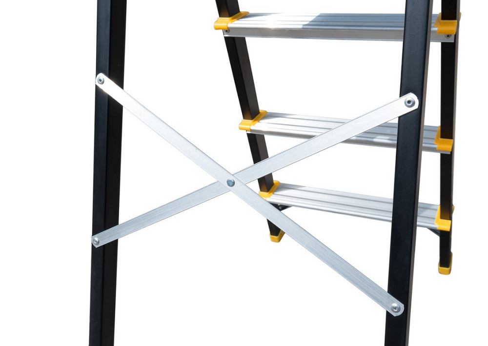 Лестница алюминий/сталь MASTERTOOL 6 ступеней h=1282 мм max 150 кг 79-1206 Харків - зображення 7