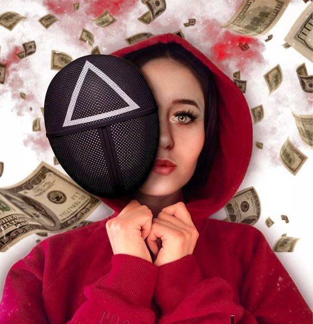 Маска Треугольник из Игра в кальмара squid game Київ - зображення 10