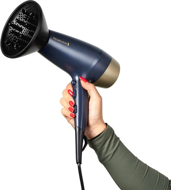 Фен Remington Sapphire Luxe Hairdryer D5805 2200 Вт синий Київ - зображення 3
