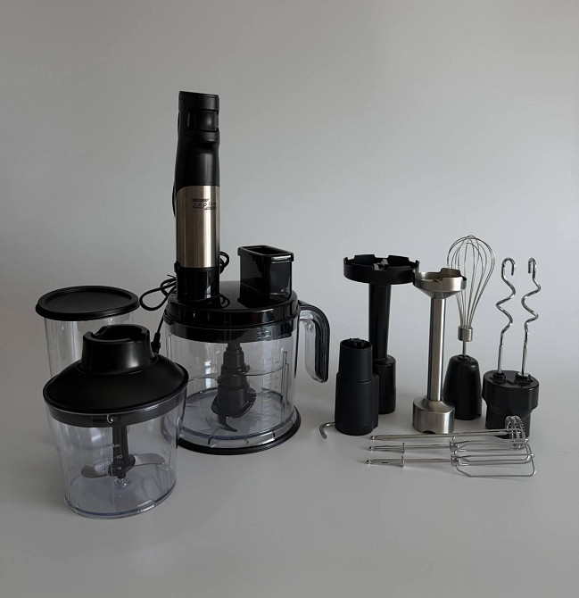 Блендер погружной в наборе Zepline ZP-00347 1500 Вт черный Київ - зображення 4