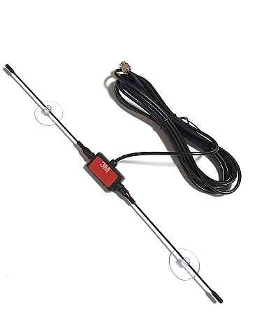 405-530MHz антенна дипольная 5dBi, до 50 Вт, RG174 3 м SMA-male, с присосками Дніпро