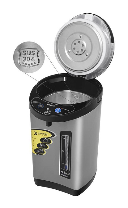 Термопот Rotex RTP452-S 4.5 л Київ - зображення 3