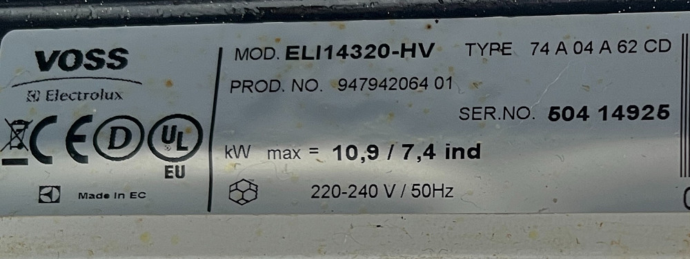 2019рік Плита індукційна з духовкою Voss Electrolux ідеальна Бережаны - изображение 4