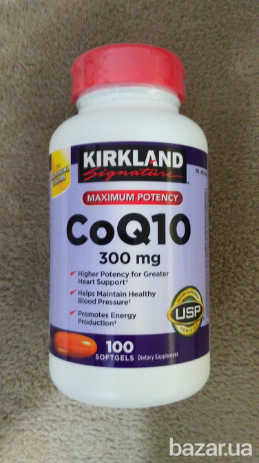 Посилений Коензим Q10 100 капсул (300 мг/1 капсула) Kirkland США. Тернопіль - зображення 1