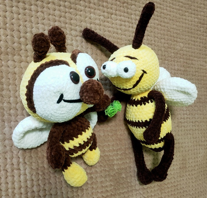 Іграшка Бджілка жовта в'язана дитяча ручная работа подарунок сувенір hand made Нововолынск - изображение 5