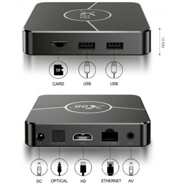 Vontar ТВ-приставка Smart TV X98 Plus 4/32GB Black (Код товару:37273) Харків - зображення 4