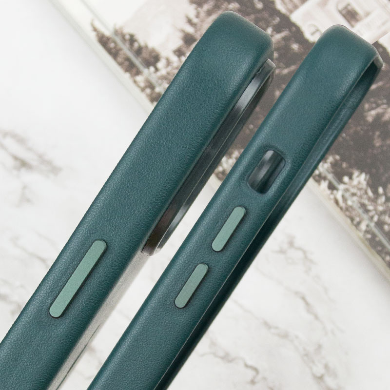 Кожаный чехол Leather Case (AAA) with MagSafe and Animation для Apple iPhone 14 Pro Max (6.7") Херсон - зображення 6