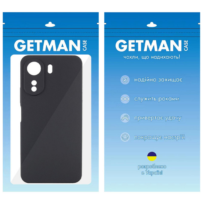 Чехол TPU GETMAN Liquid Silk Full Camera для Xiaomi Redmi 13C / Poco C65 Херсон - зображення 4