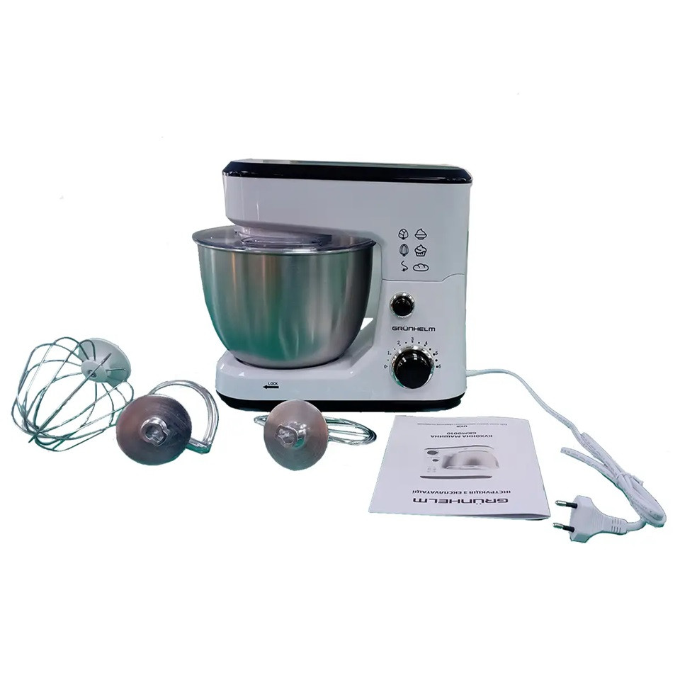 Кухонный комбайн Grunhelm GKM0010 1000 Вт белый Киев - изображение 2