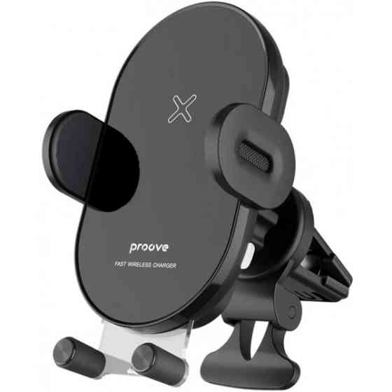 Автомобільний тримач з БЗП Proove Rounded Energy 15W Black (WHRE15010001) (Код товару:38165) Харків