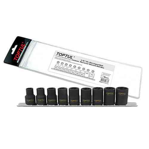 Набор головок для поврежденных гаек на планке TOPTUL 1/2" 9 ед. GAAG0903 Харків