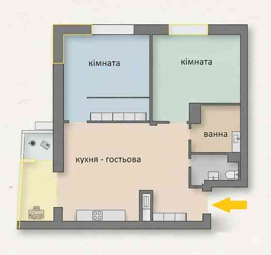 продажа 2-к квартира Киев, Подольский, 106000 $ Київ