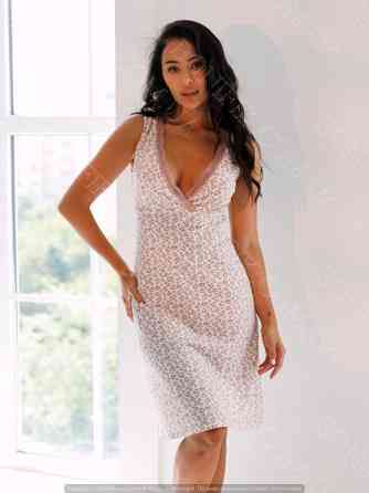 Женская ночная сорочка на широкой бретели "Мур Квитка" (16984) (арт. 1182) Кривий Ріг