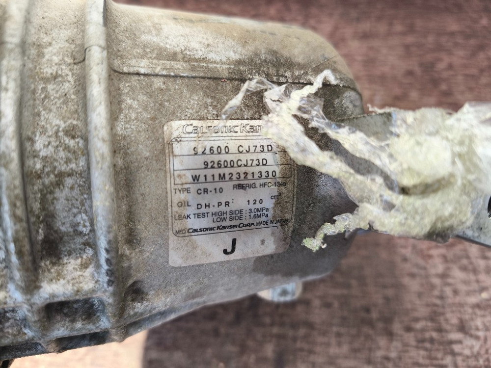 Компрессор кондиционера Nissan Note E11 1.6 i 2005-2012 (92600CJ73D) Ковель - зображення 4