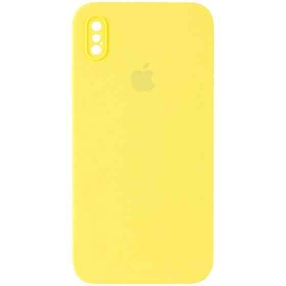 Чехол Silicone Case Square Full Camera Protective (AA) для Apple iPhone X / XS (5.8") Херсон
