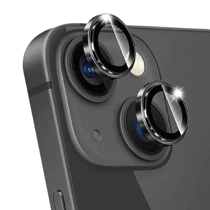 Уценка Защитное стекло Metal Classic на камеру (в упак.) для Apple iPhone 14 (6.1") / 14 Plus (6.7") Херсон - зображення 4