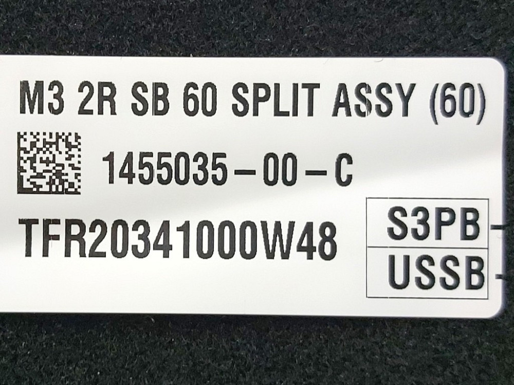 Спинка сиденья 2-го ряда двойная (PUR BLK) в сборе с центральным подголовником и подлокотником Tesla Київ - зображення 5