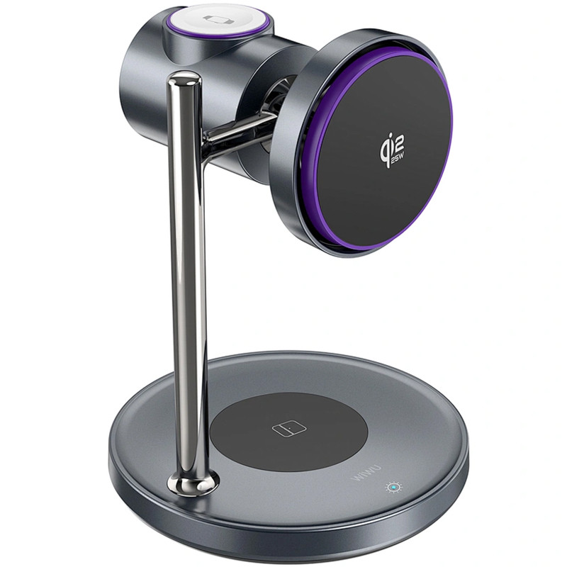 БЗУ WIWU Wi-W041 Space Qi2 3 in 1 wireless charger Херсон - изображение 1