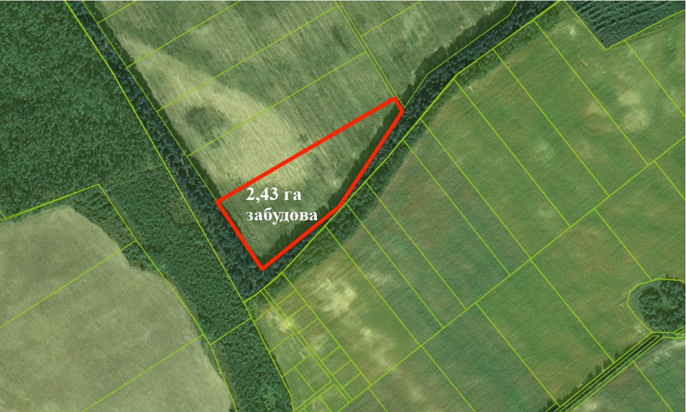 Продам земельну ділянку в Козичанка 2,43 га під забудову Макарів - зображення 1