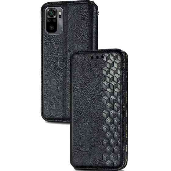 Кожаный чехол-книжка GETMAN Cubic (PU) для Xiaomi Redmi Note 10 / Note 10s Херсон