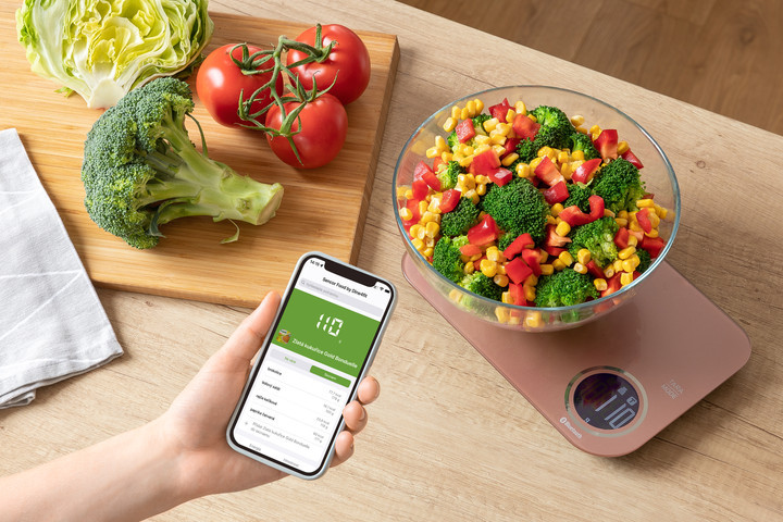 Весы кухонные Sencor SKS7077CH 5 кг песочные Київ - зображення 7