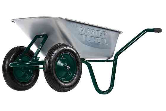 Тачка садово-строительная MASTERTOOL D-12 двухколесная 85 л/200 кг колесо пневматическое с камерой P Харьков