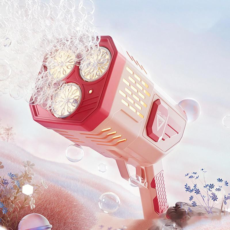 Уценка Пистолет с мыльными пузырями SHT 333-16 на 36 отверстий + 2xbottle 150ml Херсон - зображення 5