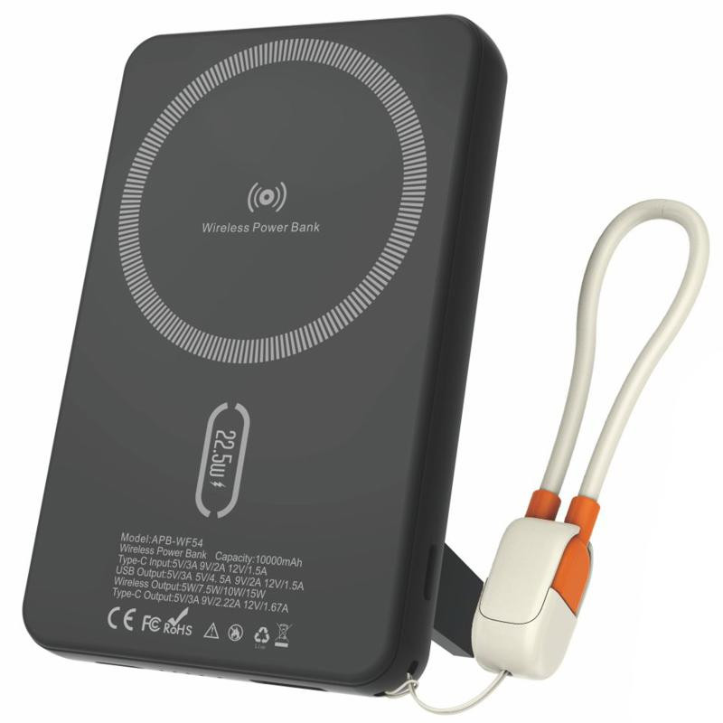 Портативное ЗУ Power Bank Amaya WF54 15W+PD22.5W с БЗУ 10000 mAh Херсон - зображення 1