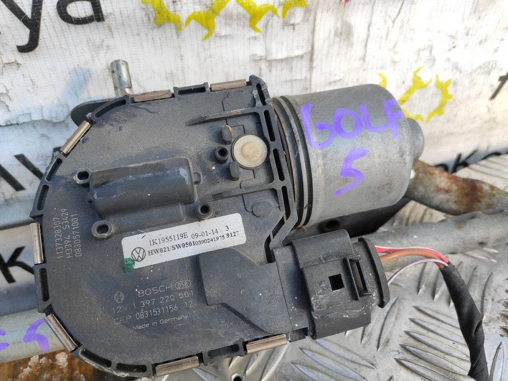 Трапеция дворников с моторчиком VW Golf V 2003-2008 (1K1955023G) Ковель - изображение 2