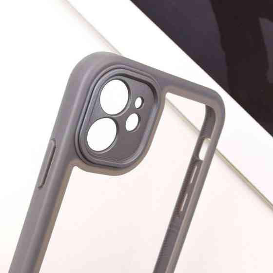 TPU чехол Transparent + Colour 1,5mm для Apple iPhone 12 (6.1") Херсон