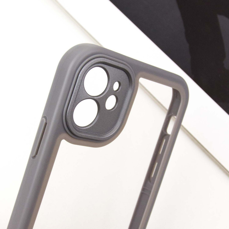 TPU чехол Transparent + Colour 1,5mm для Apple iPhone 12 (6.1") Херсон - изображение 5