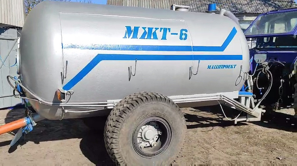 Бочка навозу МЖТ-6 (6м3) вакумна з розкидачем Біла Церква - зображення 2