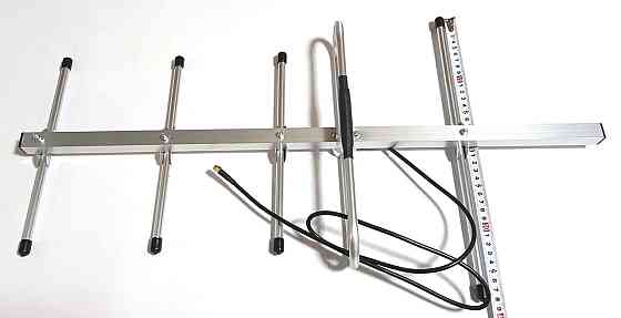 Антенна Yagi 360-480/890-930/1240-1395/1550-3200 МГц 8 дБ, до 25 Вт, кабель RG 58U 1 метр с SMA-male Днепр